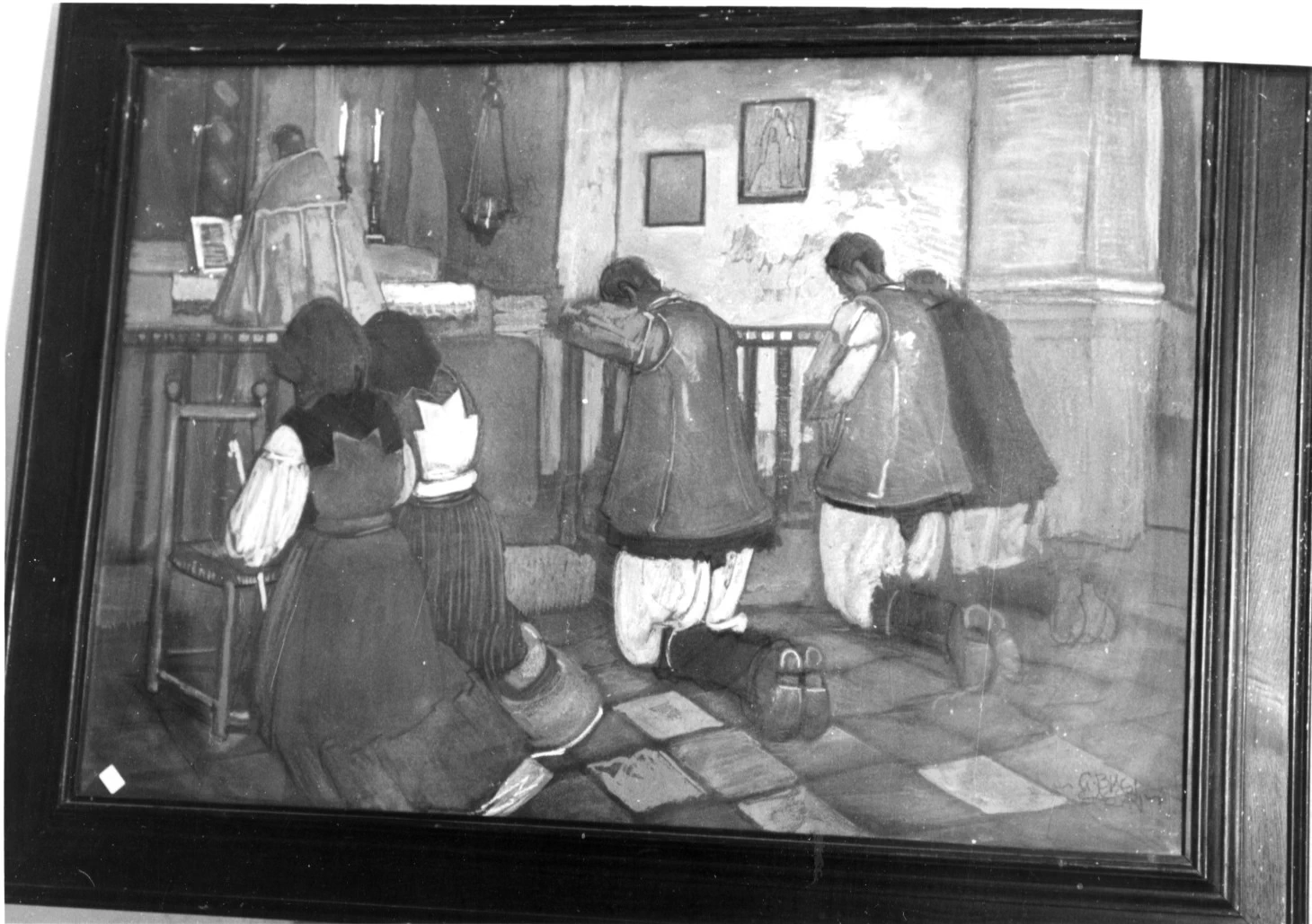In chiesa - Collezione Tomè, Sassari
